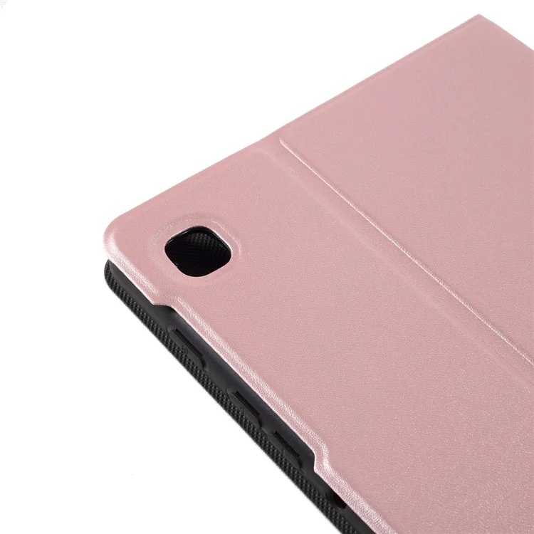 Leather Stand Protective Cover for Samsung Galaxy Tab A7 Lite 8.7-inch T220 / T225 - Rose Gold