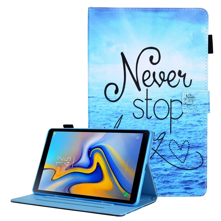Чехол для планшета Samsung Galaxy Tab A7 Lite 8.7 (2021) T220 / T225 с рисунком, подставкой и отделением для карт - Никогда не переставай мечтать