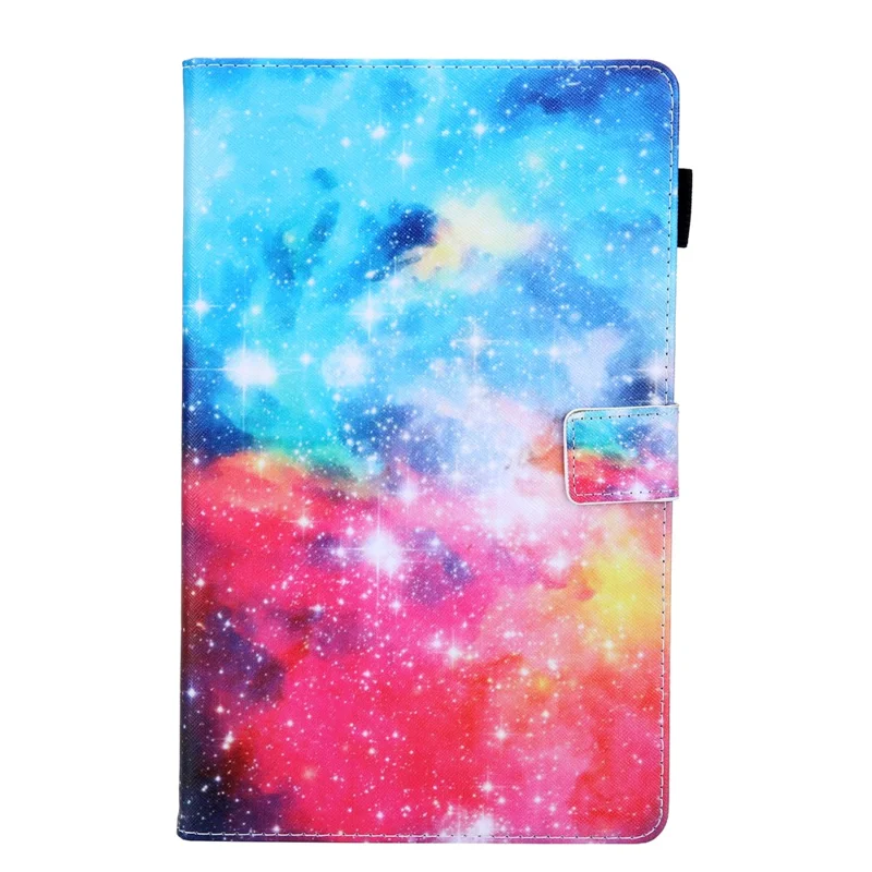 Pattern Printing Leather Tablet Case Stand with Card Holder for Samsung Galaxy Tab A7 Lite 8.7 (2021) T220/T225 - Universe