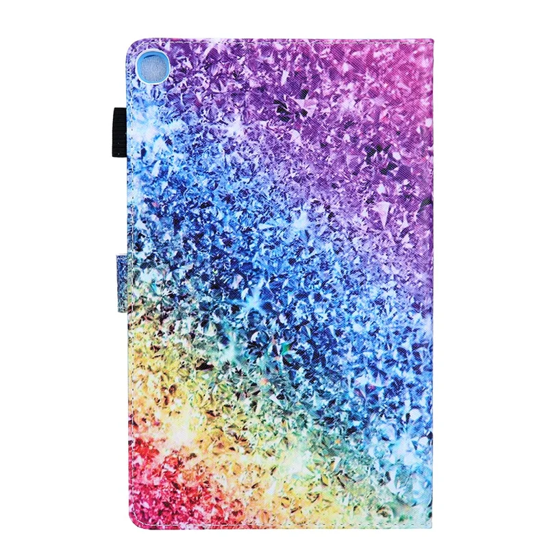 Pattern Printing Leather Tablet Case Stand with Card Holder for Samsung Galaxy Tab A7 Lite 8.7 (2021) T220 / T225 - Multi-Color