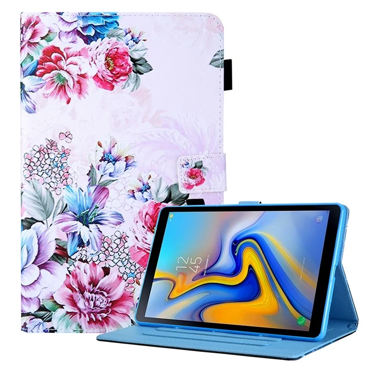 Modèle D'impression Princement Case de Tablette en Cuir Étocal Pour Samsung Galaxy Tab A7 Lite 8.7 (2021) T220 / T225 - Fleur Colorée