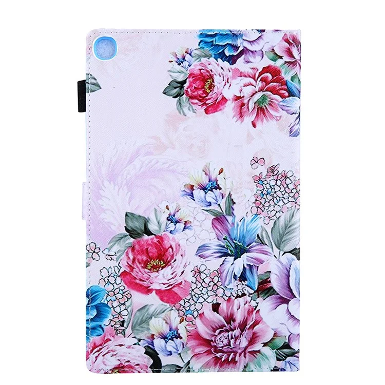 Modèle D'impression Princement Case de Tablette en Cuir Étocal Pour Samsung Galaxy Tab A7 Lite 8.7 (2021) T220 / T225 - Fleur Colorée