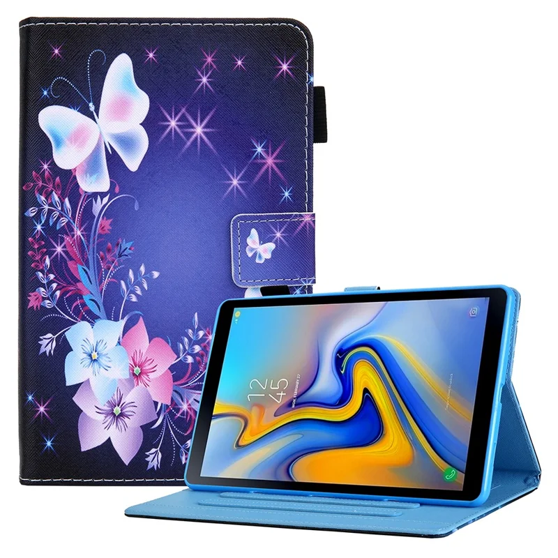 Pattern Printing Stand Leather Protector Case Shell for Samsung Galaxy Tab A7 Lite 8.7 (2021) T220/T225 - Butterfly and Flower