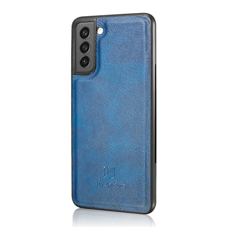 DG.MING per Samsung Galaxy S21 FE Custodia a portafoglio 2-in-1 rimovibile in pelle divisa Supporto a libro Custodia magnetica per telefono - Blu