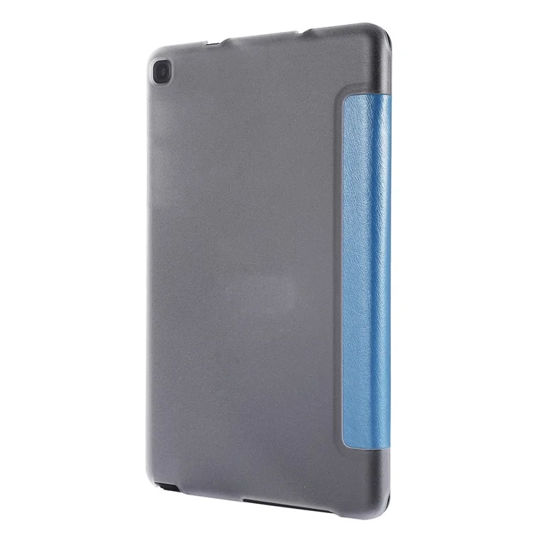 Texture de Texture en Soie Tablet Tri Fold Stand Case Pour Samsung Galaxy Tab A7 Lite 8,7 Pouces - Bleu