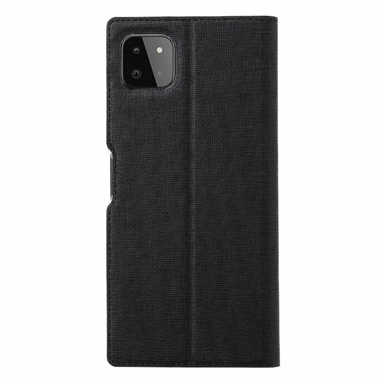 VILI DMX -serie Cross Textur Lederschutzabdeckung Mit Kartenhalter Und Stand Für Samsung A22 5G (US -version) - Schwarz