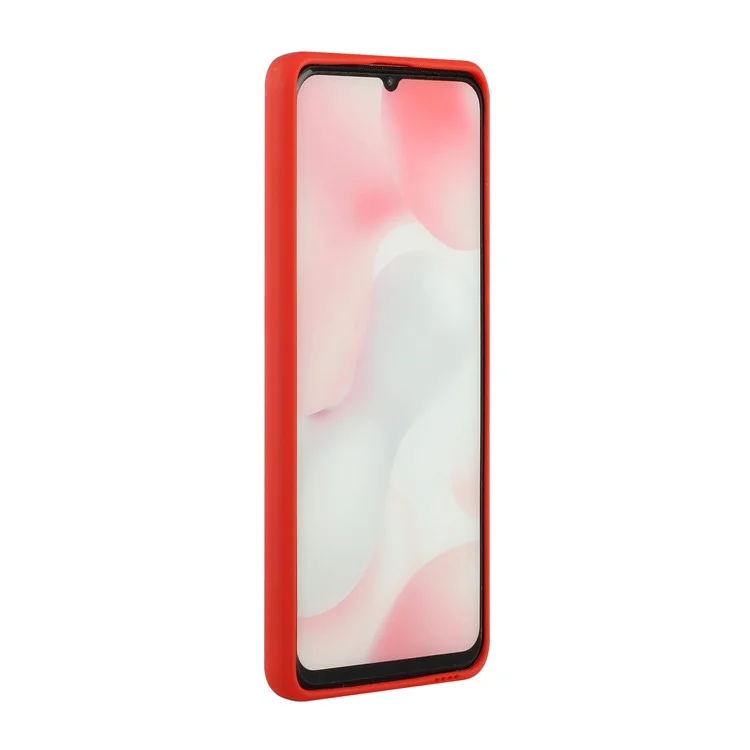 Well-Protected Soft TPU Phone Case Cover with Card Slot for iPhone 12 / 12 Pro - Red