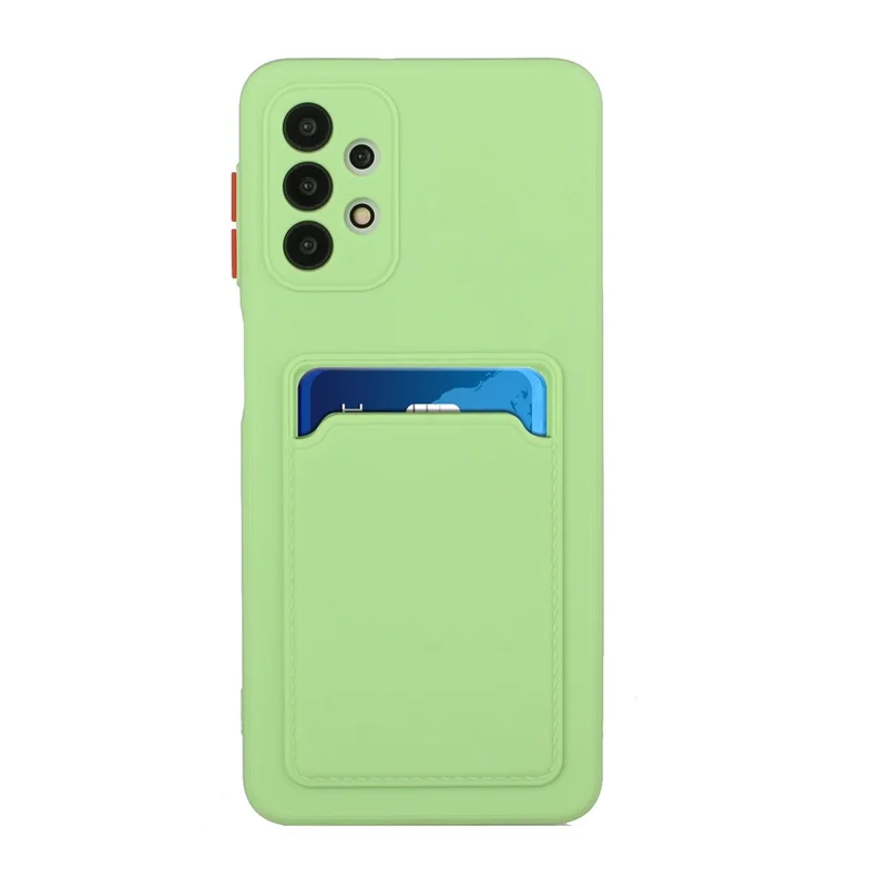 For Samsung Galaxy A52 4G/5G / A52s 5G Card Slot Flexible TPU Phone Case - Light Green