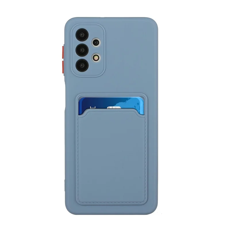 For Samsung Galaxy A52 4G/5G / A52s 5G Card Slot Flexible TPU Phone Case - Blue
