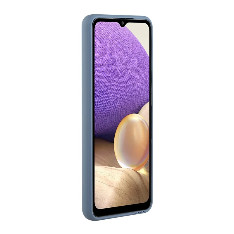 جراب هاتف لين من مادة TPU مع فتحة بطاقة مُحمية جيدًا لهاتف Samsung Galaxy A72 4G/5G - أزرق