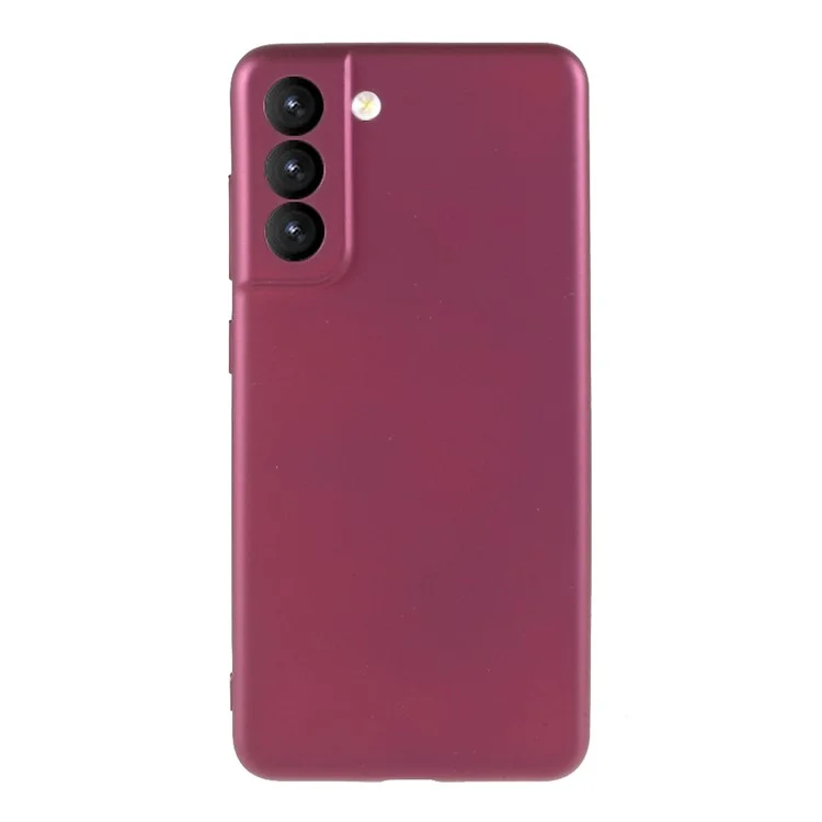 X-LEVEL Frosted TPU Phone Back Case Protector for Samsung Galaxy S21 FE - Wine Red