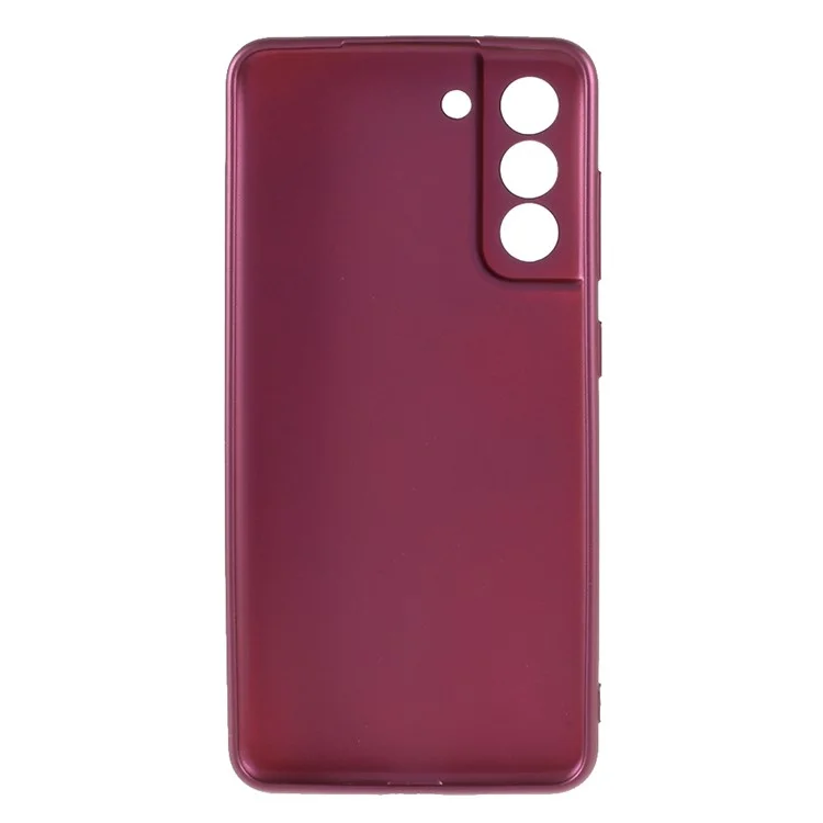 X-LEVEL Frosted TPU Phone Back Case Protector for Samsung Galaxy S21 FE - Wine Red