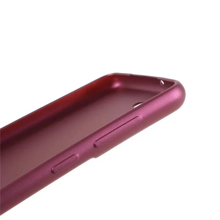 X-LEVEL Frosted TPU Phone Back Case Protector for Samsung Galaxy S21 FE - Wine Red