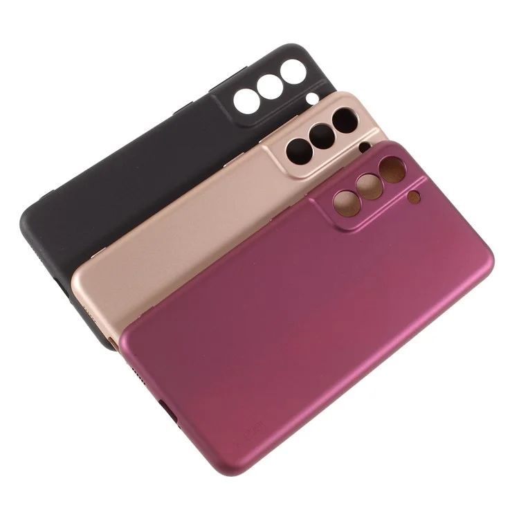 X-LEVEL Frosted TPU Phone Back Case Protector for Samsung Galaxy S21 FE - Wine Red