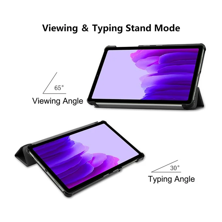 Enkay Hat Prince Enk-8030 Tri-fold PU PU Cuero Auto Wake Sleep Tablet Case Para Samsung Galaxy Tab A7 Lite 8.7 Pulgadas T220 / T225 - Negro
