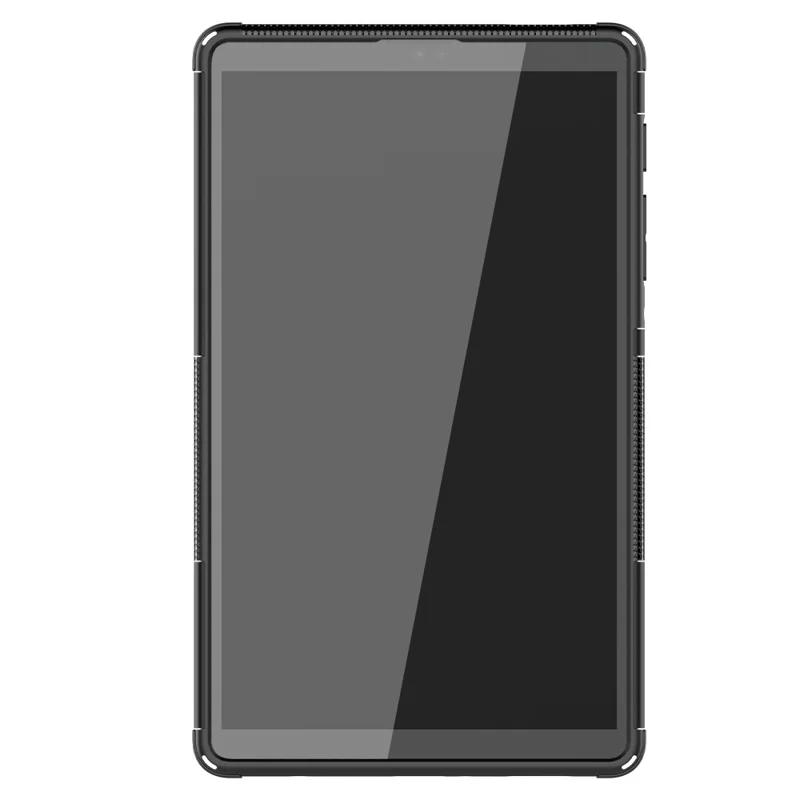 For Samsung Galaxy Tab A7 Lite 8.7-inch PC + TPU Hybrid Protection Case Kickstand Anti-slip Cover - Black