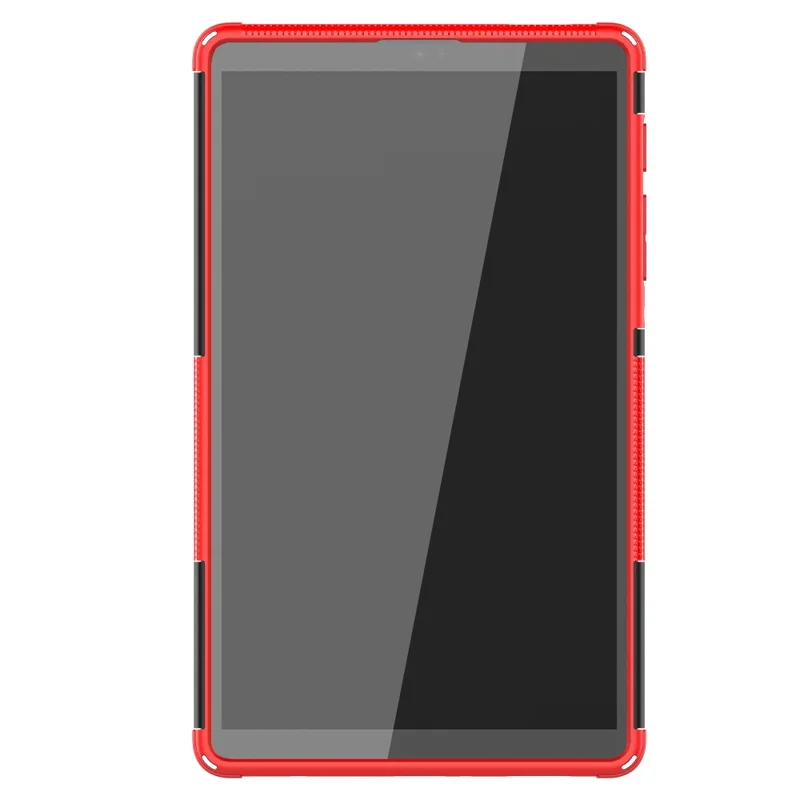 For Samsung Galaxy Tab A7 Lite 8.7-inch PC + TPU Hybrid Protection Case Kickstand Anti-slip Cover - Red