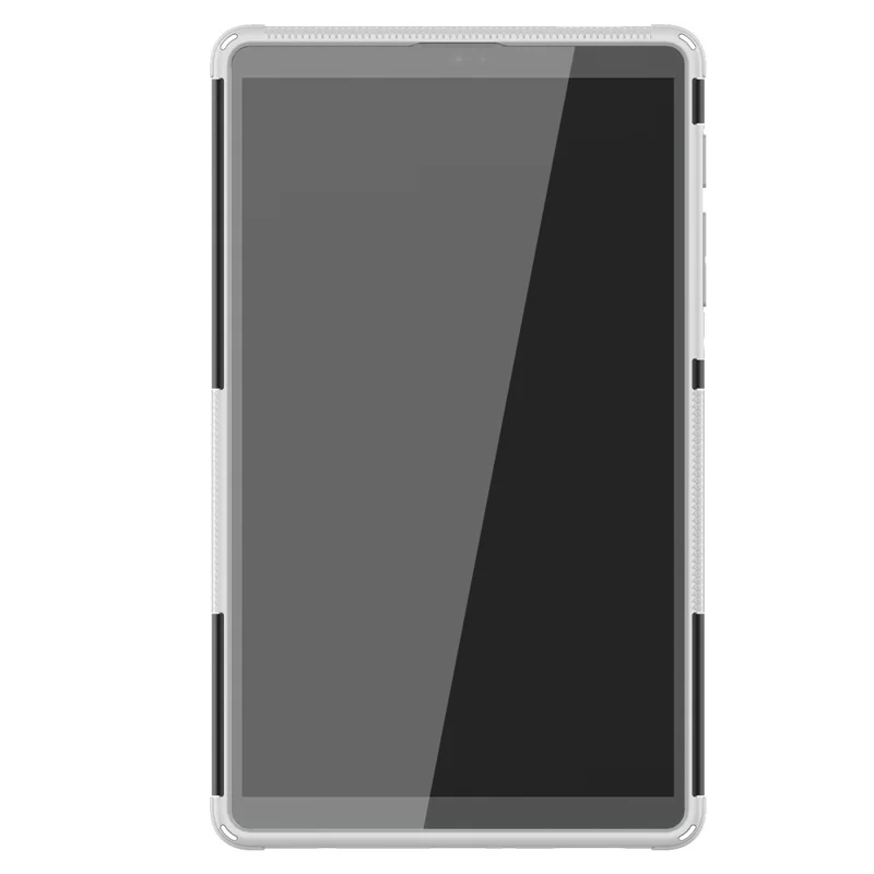 Anti-slip PC + TPU Caso de Protección Híbrida Con Kickstand Para Samsung Galaxy Tab A7 Lite 8.7 Pulgadas - Blanco