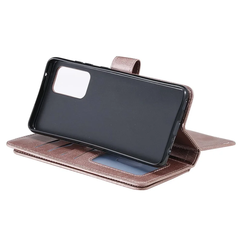 For Samsung Galaxy A52 4G / 5G / A52s 5G Leather Case with 10 Card Holder Phone Cover Stand - Pink