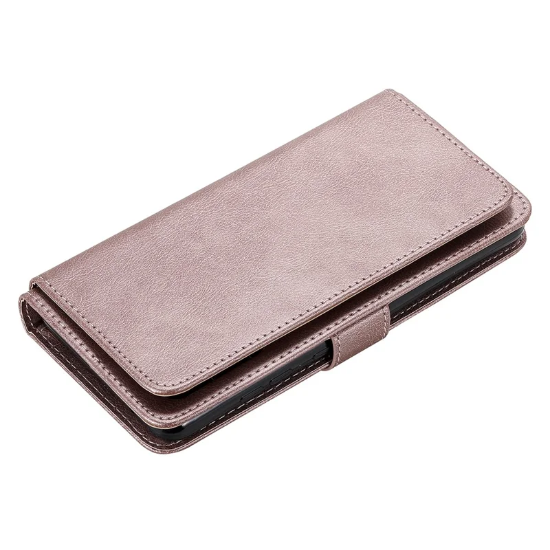 For Samsung Galaxy A52 4G / 5G / A52s 5G Leather Case with 10 Card Holder Phone Cover Stand - Pink
