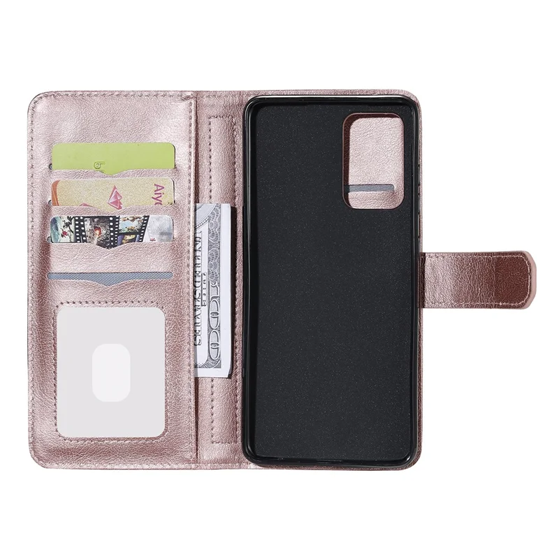 For Samsung Galaxy A52 4G / 5G / A52s 5G Leather Case with 10 Card Holder Phone Cover Stand - Pink