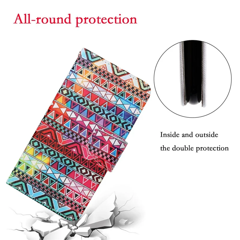 Pattern Printing Cross Texture PU Leather Phone Case for Samsung Galaxy A22 4G (EU Version) - Mandala Pattern