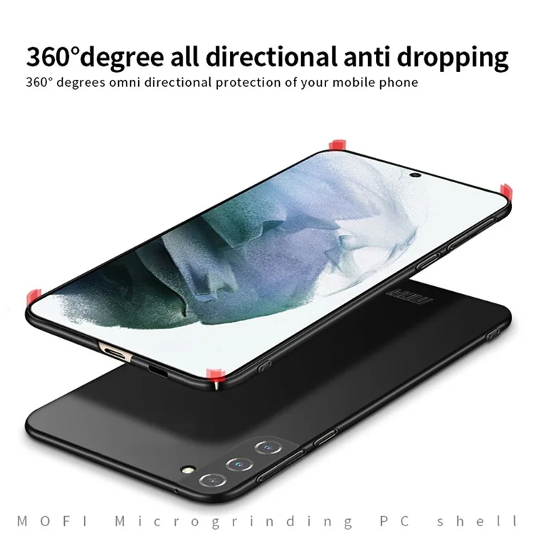 MOFI Shield Light Weight Frosted Finish Surface Hard PC Case para Samsung Galaxy S21 FE - Preto