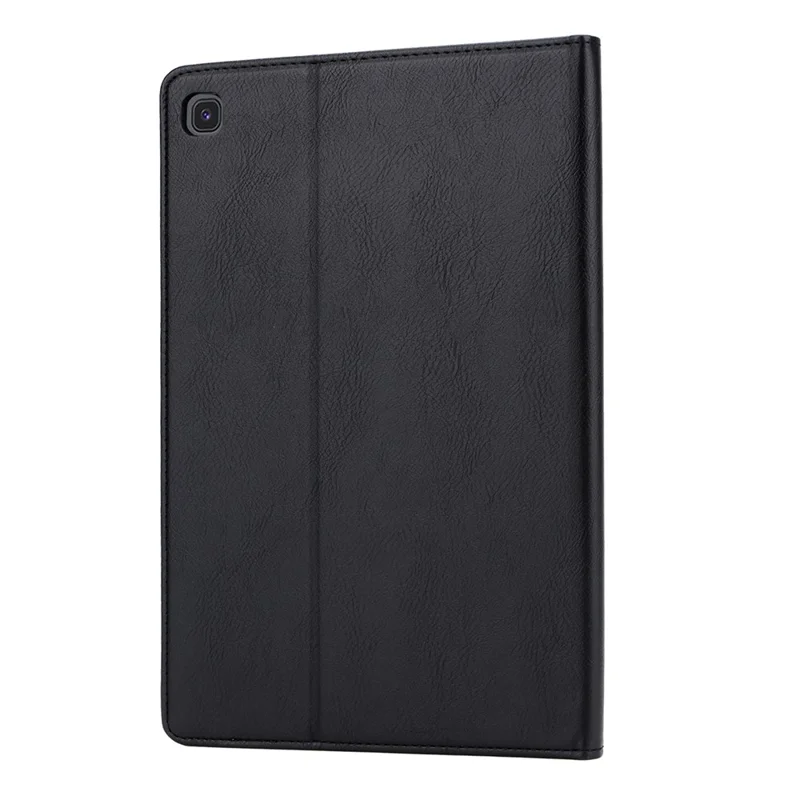 Auto-absorbed Wallet Stand Design PU Leather Tablet Cover Case for Samsung Galaxy Tab A7 Lite 8.7-inch (T220/T725) - Black