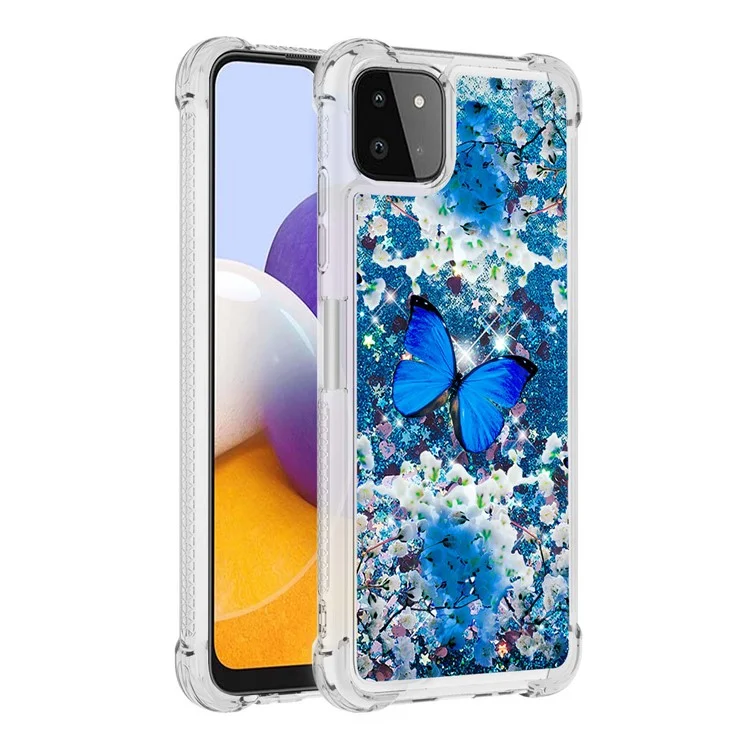 Cover Della Custodia TPU Che Assorbono Shock - Farfalla Blu