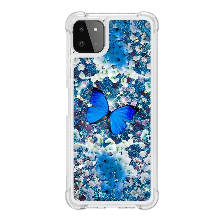 Cover Della Custodia TPU Che Assorbono Shock - Farfalla Blu