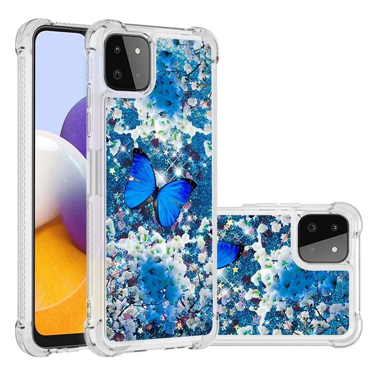Cover Della Custodia TPU Che Assorbono Shock - Farfalla Blu