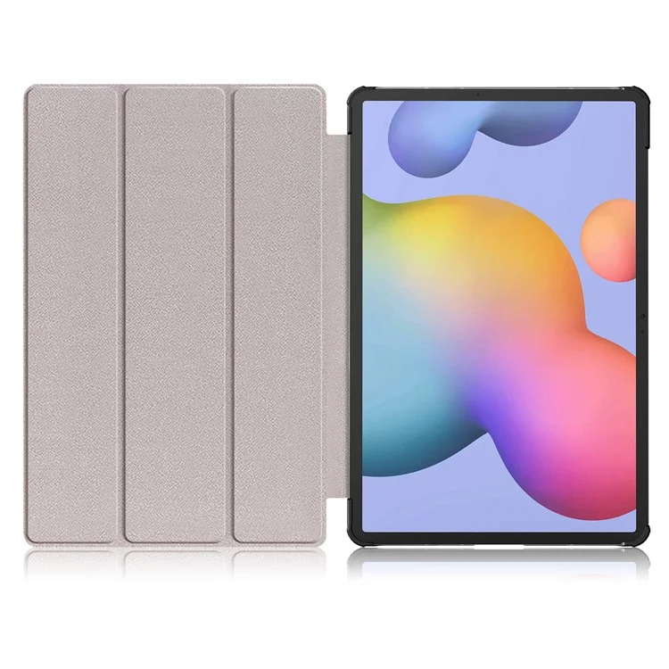 Tri-fold Store Patrón de Diseño Put PU PU Case de Cuero Protector Para Samsung Galaxy Tab S7 fe T736/Tab S7 Plus/Tab S8+ - Nebulosa