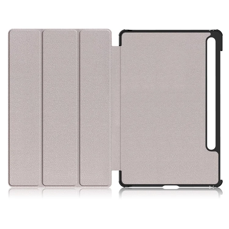 Motif de conception de support à trois volets Impression sur PU Leather Etui de protection pour Samsung Galaxy Tab S7 FE T736 / Tab S7+ / Tab S8+ - Nébuleuse