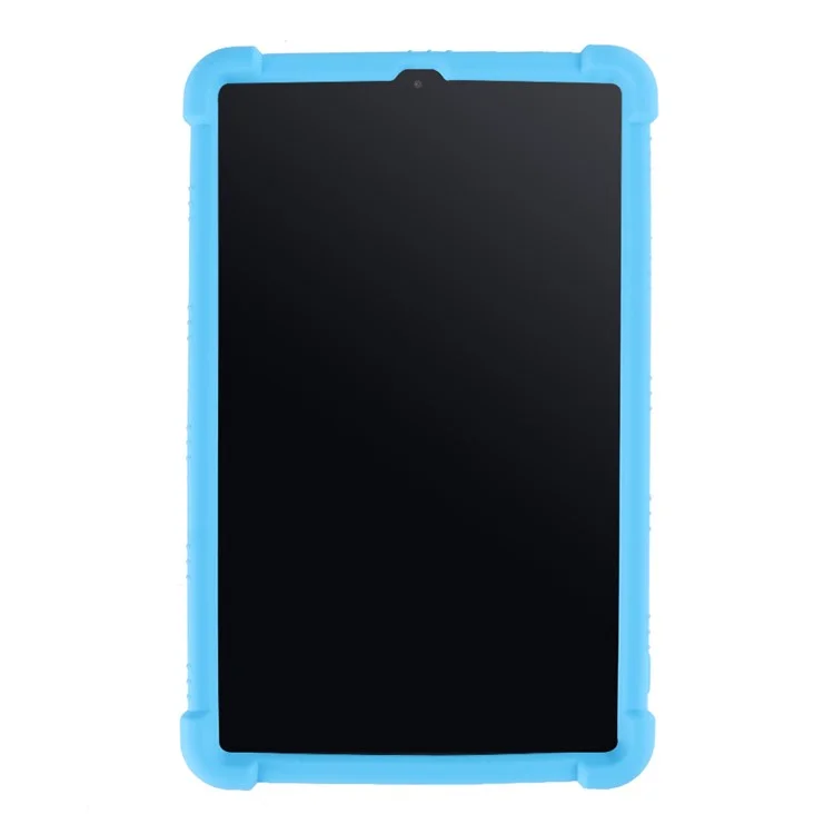 Flexible Silicone Tablet Shell Cover with Supporting Kickstand for Samsung Galaxy Tab A7 Lite 8.7-inch SM-T220 (Wi-Fi) - Baby Blue