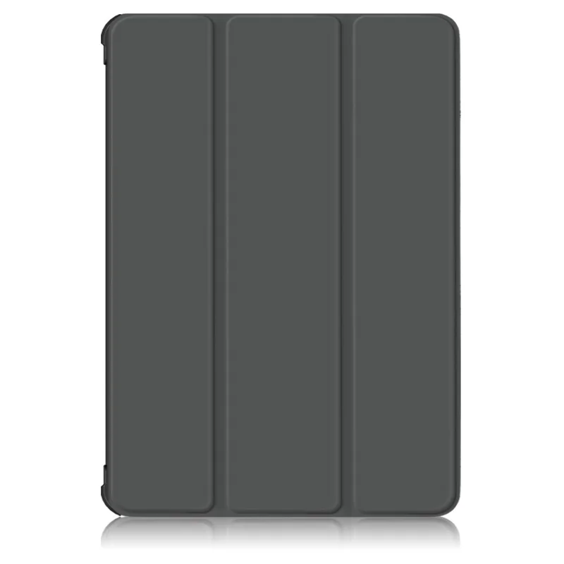Tri-fold Stand Design TPU + PU Læderdæksel med Pennelomme til Samsung Galaxy Tab S7 FE T736 / Tab S7+ / Tab S8+ - Grå