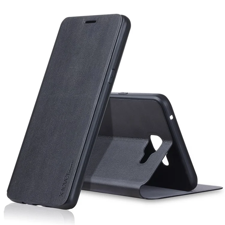 X-LEVEL FIB Color Slim Flip Leather Case for Samsung Galaxy A9 (2016) - Black