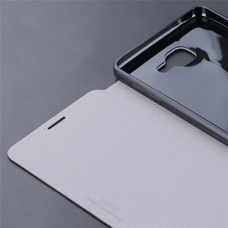X-LEVEL FIB Color Slim Flip Leather Case for Samsung Galaxy A9 (2016) - Black
