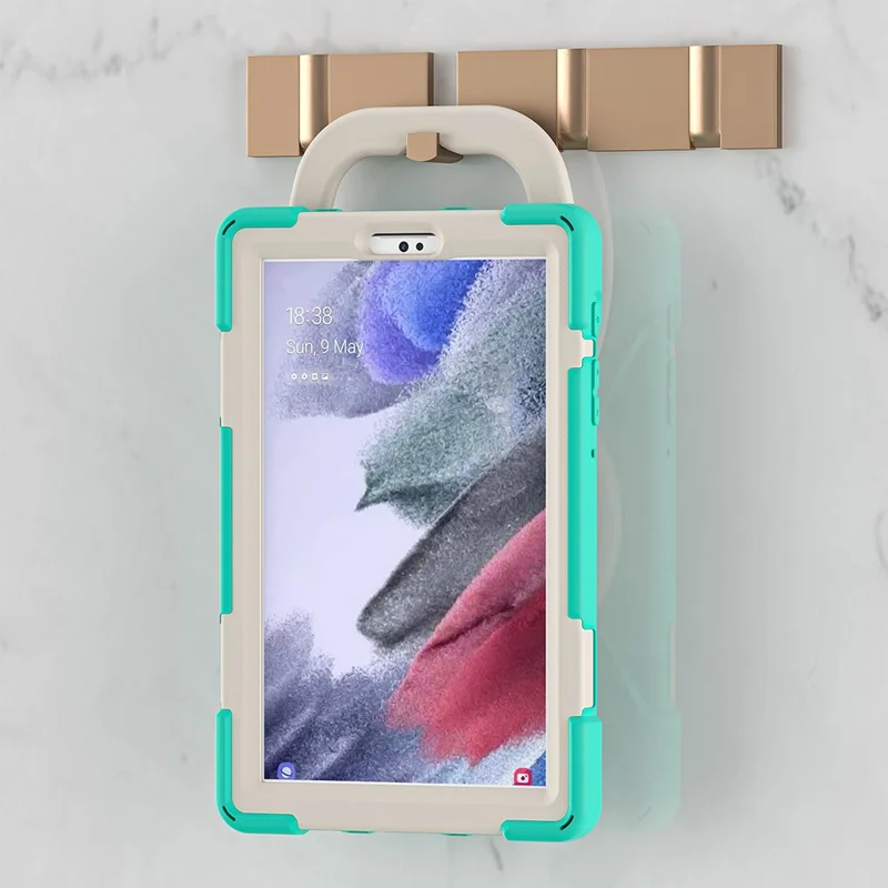 PC + Silicone Combo Hybrid Case with 360 Degree Rotary Kickstand for Samsung Galaxy Tab A7 Lite 8.7-inch - Mint Green