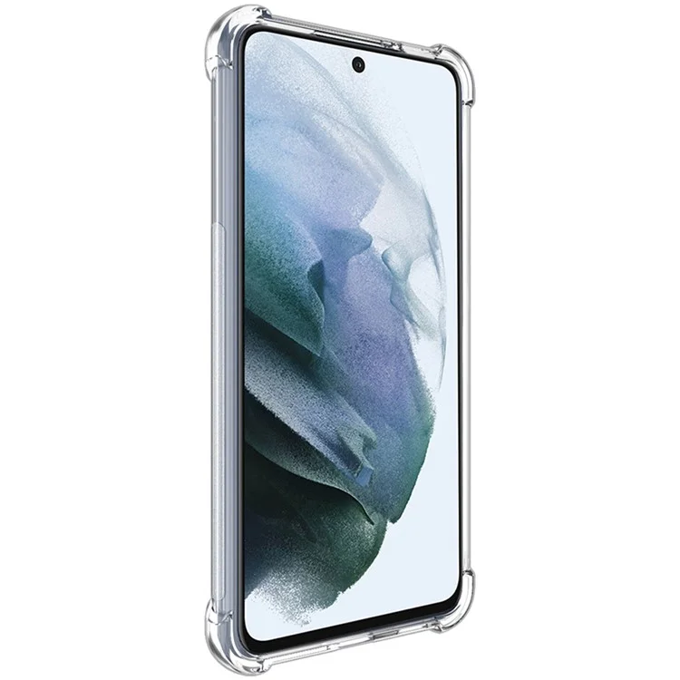 Étui en TPU flexible et résistant aux chocs IMAK Full Coverage + protecteur d'écran pour Samsung Galaxy S21 FE - Transparent