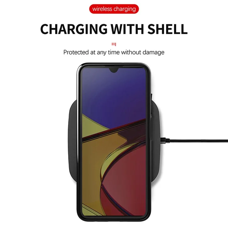 Thunder Series Twill Texture Thickened TPU Protective Cover Case for Samsung Galaxy A03s (164.2 x 75.9 x 9.1mm)/(166.5 x 75.98 x 9.14mm) - Black