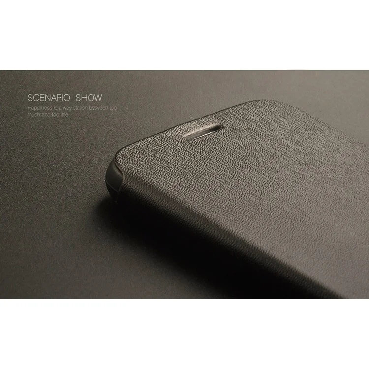 X-LEVEL Stand Leather Phone Case for Samsung Galaxy S6 G920 - Black