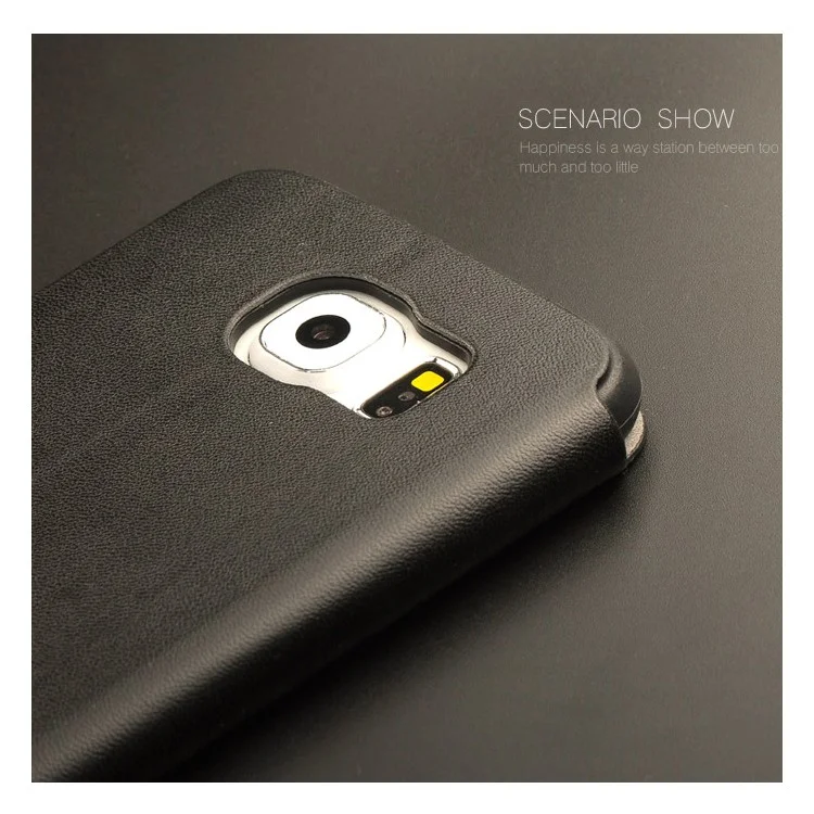 X-LEVEL Stand Leather Phone Case for Samsung Galaxy S6 G920 - Black