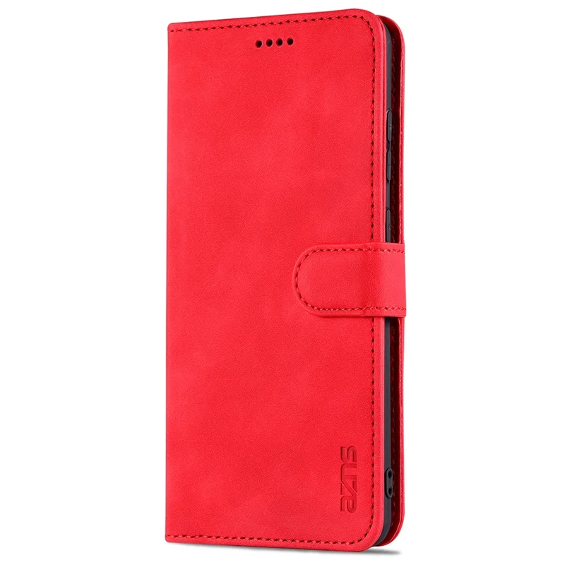 Coque De Téléphone De Téléphone En Cuir Azns pu Pour Samsung Galaxy A72 4G / 5g - Rouge