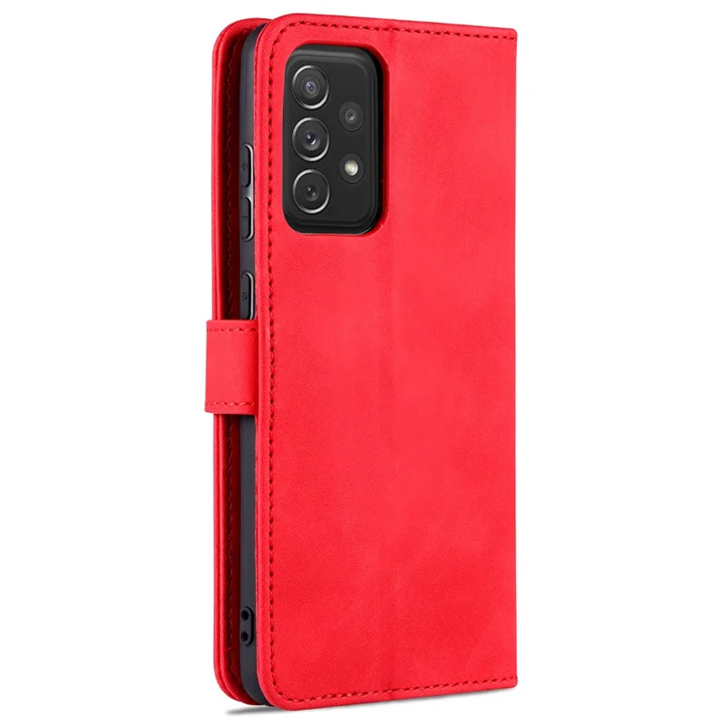 Coque De Téléphone De Téléphone En Cuir Azns pu Pour Samsung Galaxy A72 4G / 5g - Rouge