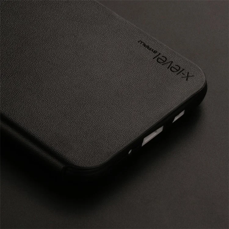 X-LEVEL Leather Flip Stand Shell for Samsung Galaxy J5 SM-J500F - Black