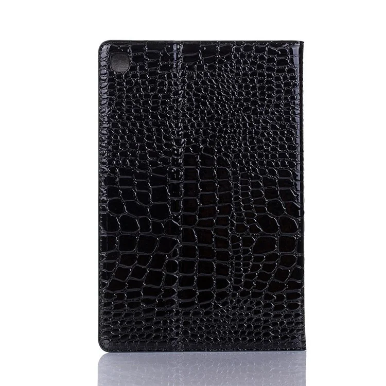 Crocodile Texture Wallet Stand Leather Tablet Case Cover Protector for Samsung Galaxy Tab A7 Lite 8.7-inch - Black