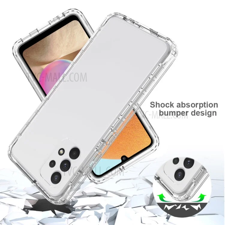 Cover Protettiva Rimovibile Clear Slim 2-in-1 Progettata Trasparente Anti-Graffio PC+TPU per Samsung Galaxy A32 4G