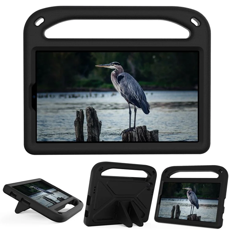 Hand-Hold EVA Tablet Case with Kickstand for Samsung Galaxy Tab A7 Lite 8.7-inch - Black