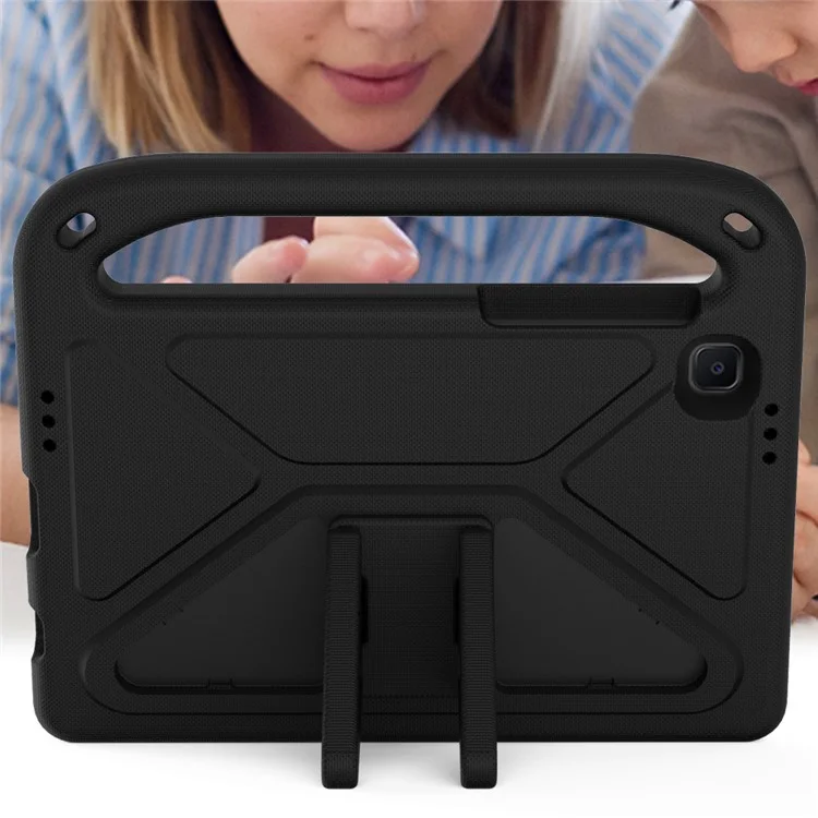 Hand-Hold EVA Tablet Case with Kickstand for Samsung Galaxy Tab A7 Lite 8.7-inch - Black