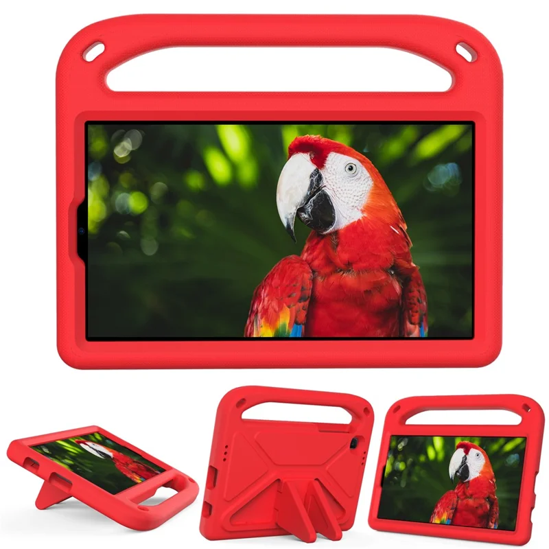 Hand-Hold EVA Tablet Case with Kickstand for Samsung Galaxy Tab A7 Lite 8.7-inch - Red
